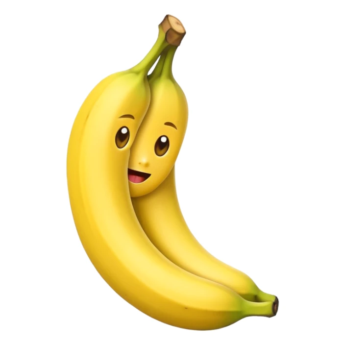 Quiero que hagas a una banana animada  sticker