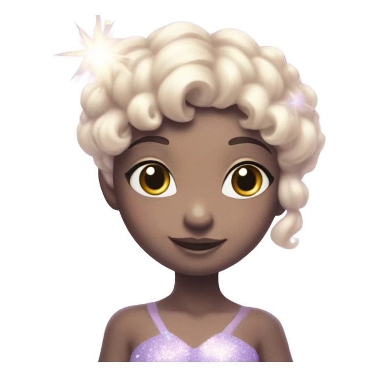 Pastel lilac fairy sparkles sticker