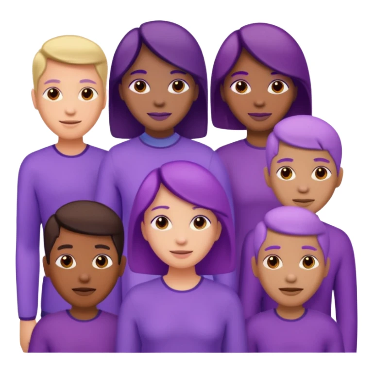 purple people group connect sticker