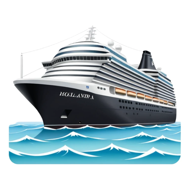 holland america cruise ship in rotterdam sticker