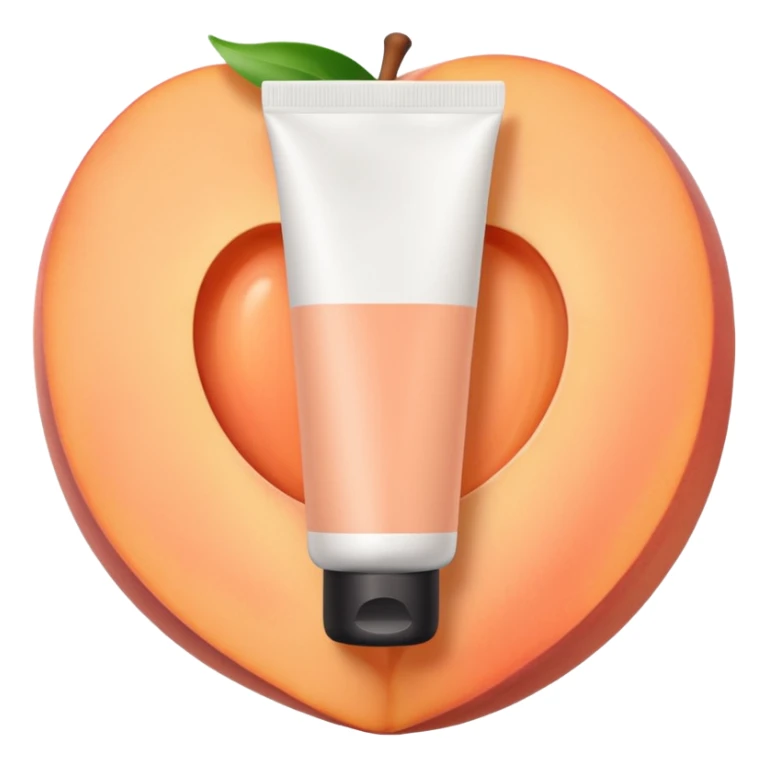 pale peach plain skincare tube sticker