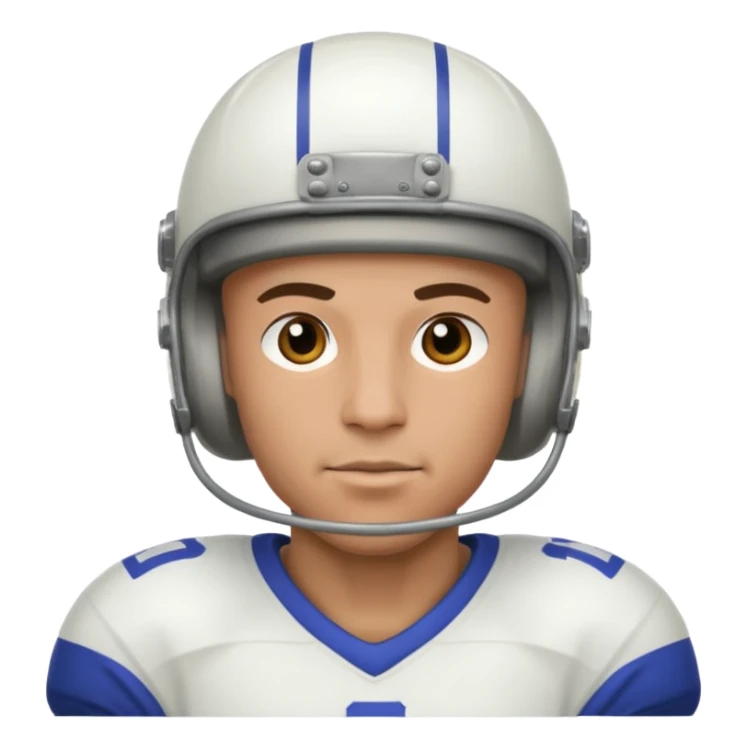 bald, male, football player sticker