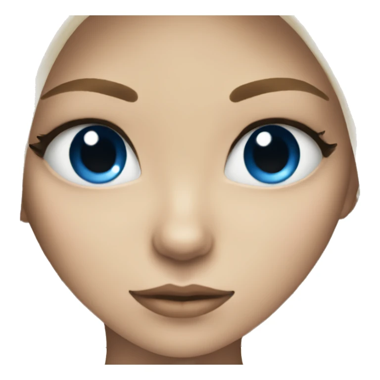 Blonde girl blue eyes holding black cat   sticker