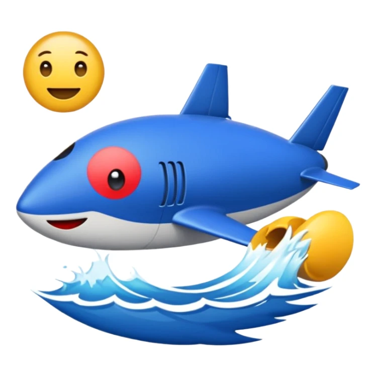 Inima mov cu trecere spre albastru si coada de drăcușor sticker