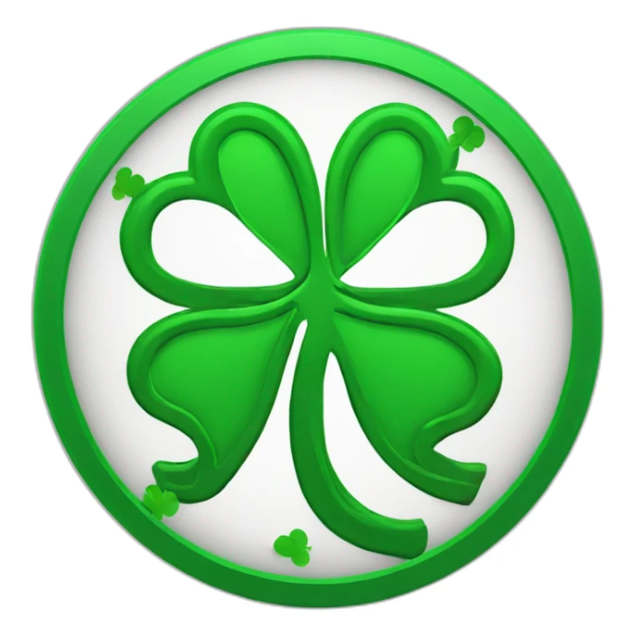 round-green-outline-sign-no-entry-for-clover-clovers sticker