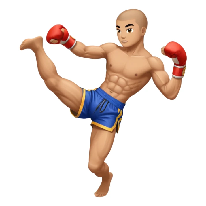 Mauy Thai knee and elbow emoji  sticker