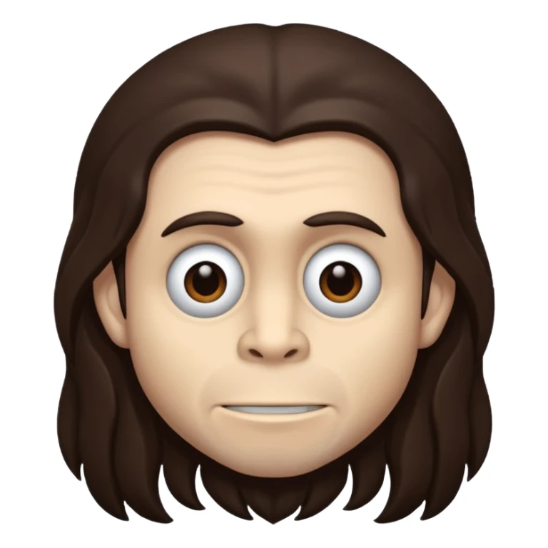 James "Munky" Shaffer with long dark brown hair sticker