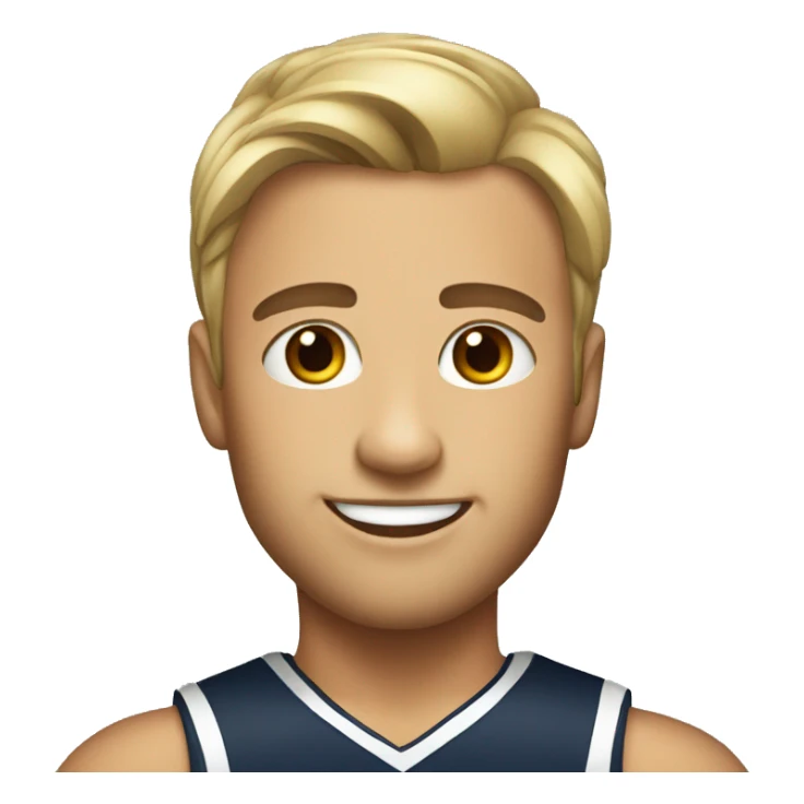 Picture of me as a male cheerleader sticker