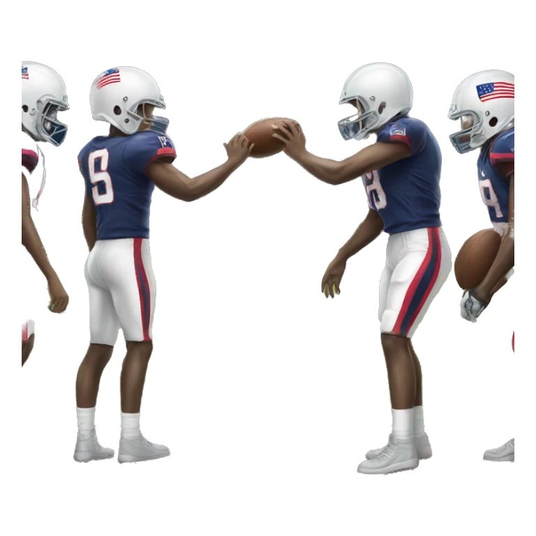 America. Football field goal sticker