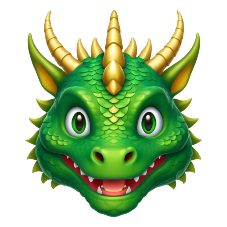 a majestic wise old dragon, emoji style sticker