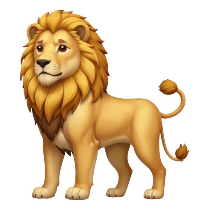 A dog with lion body  sticker