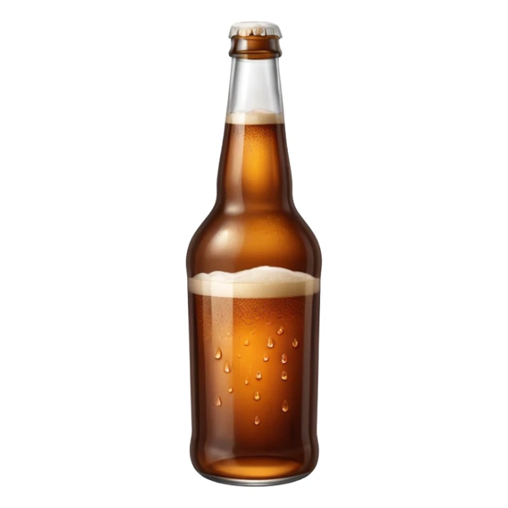 bottle of brown ale sticker