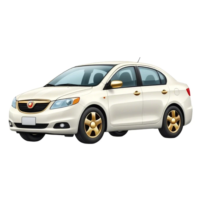 Avis rental car with gold rims  sticker