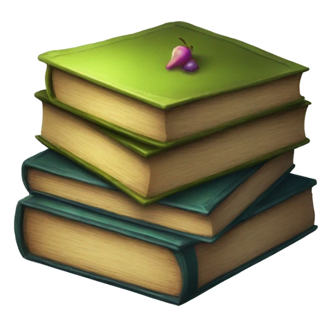 pile of spell books sticker