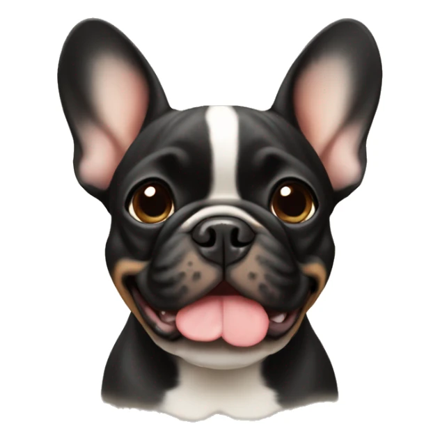 French bulldog black tan  sticker