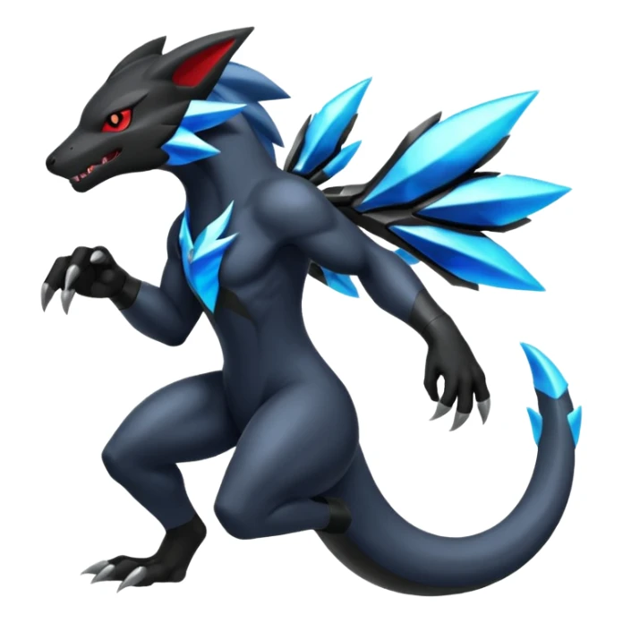  Shiny Zoroark-Salandit-Zekrom-fusion sticker