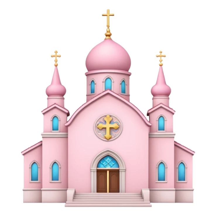 Pink church of love sticker