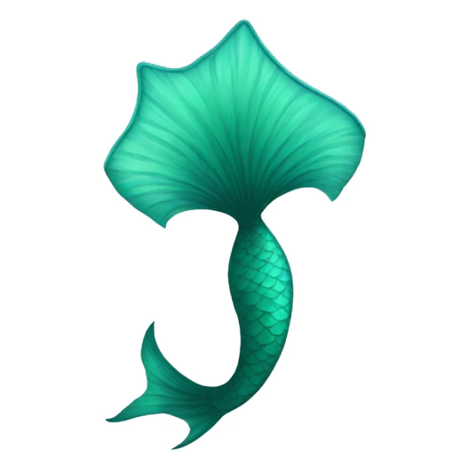 Mermaid tail sticker