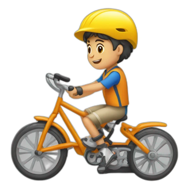 niño en bicicleta repartidor de periódicos sticker