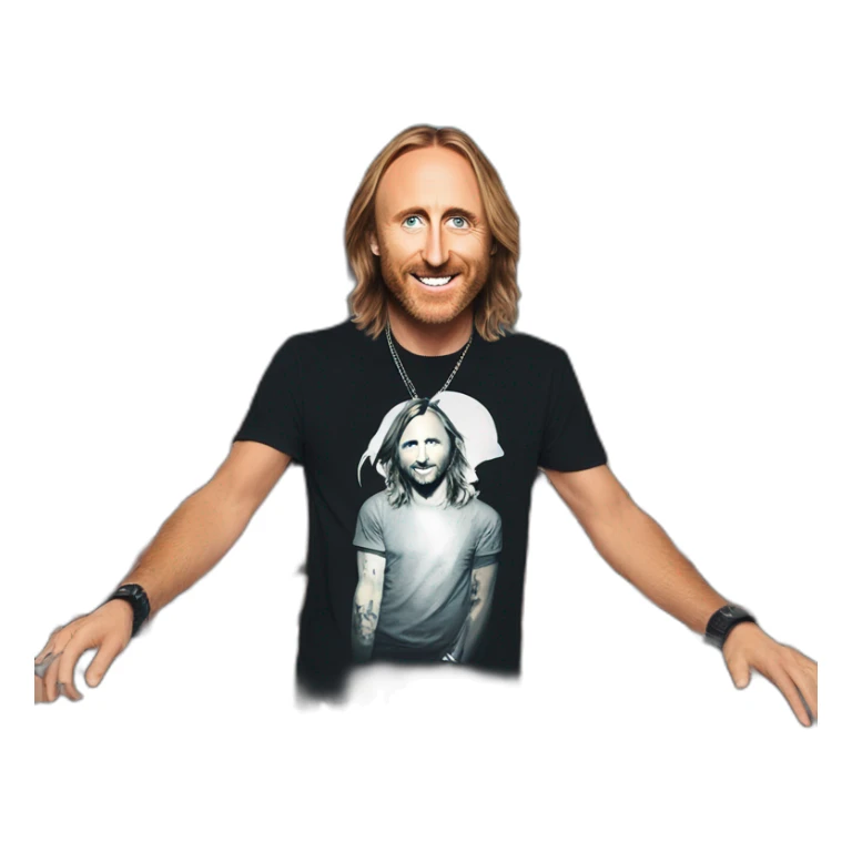 DAVID GUETTA qui mixe à Ushuaia Ibiza sticker