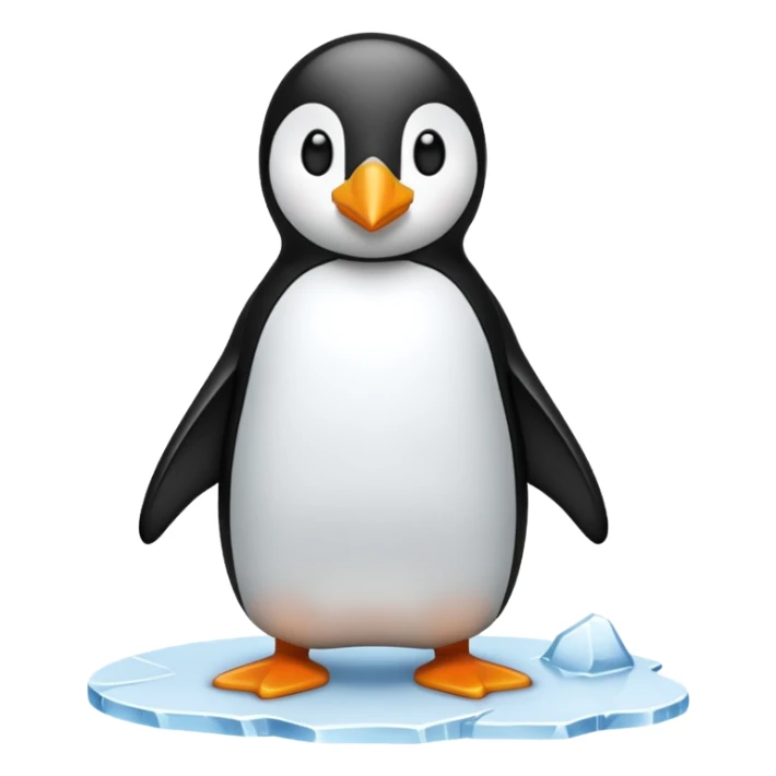 Un pingouin sur une banquise sticker