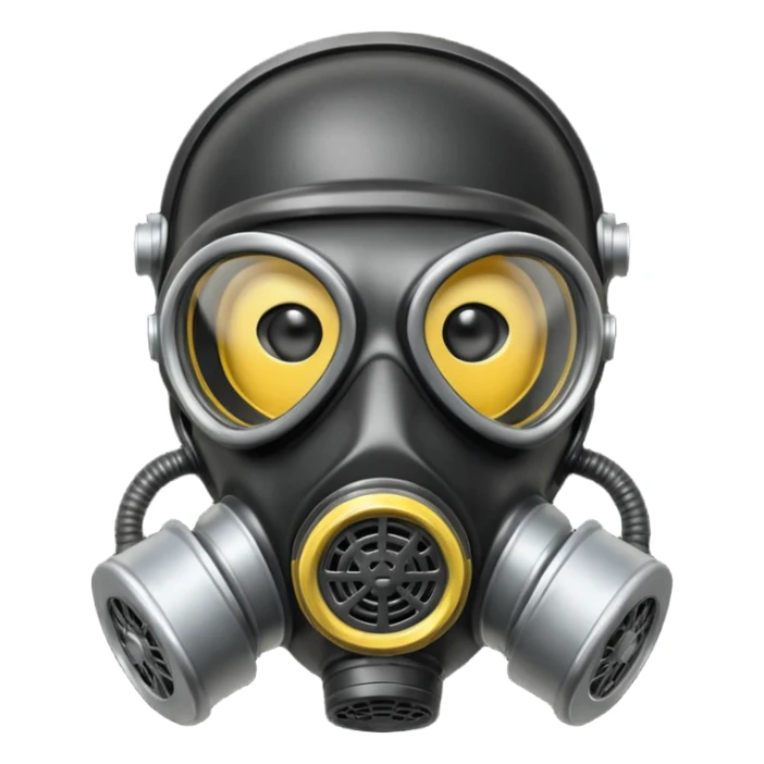 gas mask sticker