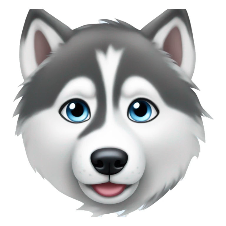 A cute husky with icy blue eyes sticker