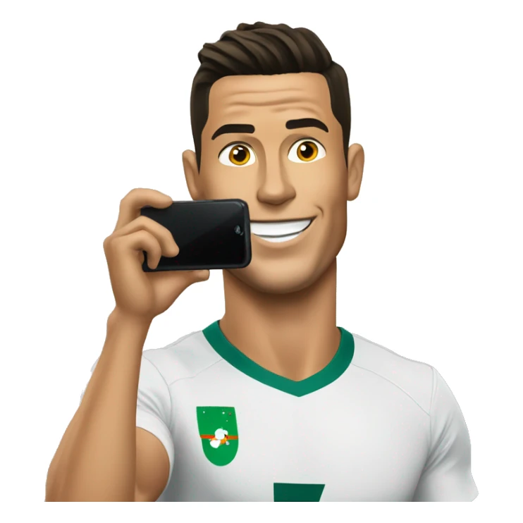 cristiano ronaldo on a phone sticker