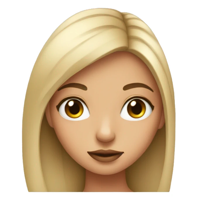 Girl with thick eye lashes sticker