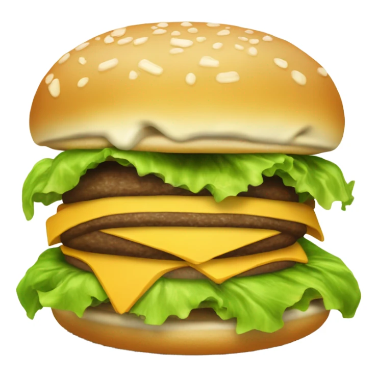 Generate a sleepy cheeseburger emoji with droopy eyes, a tiny yawn, and a slightly messy look. sticker