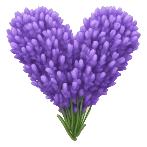 Lavender heart sticker