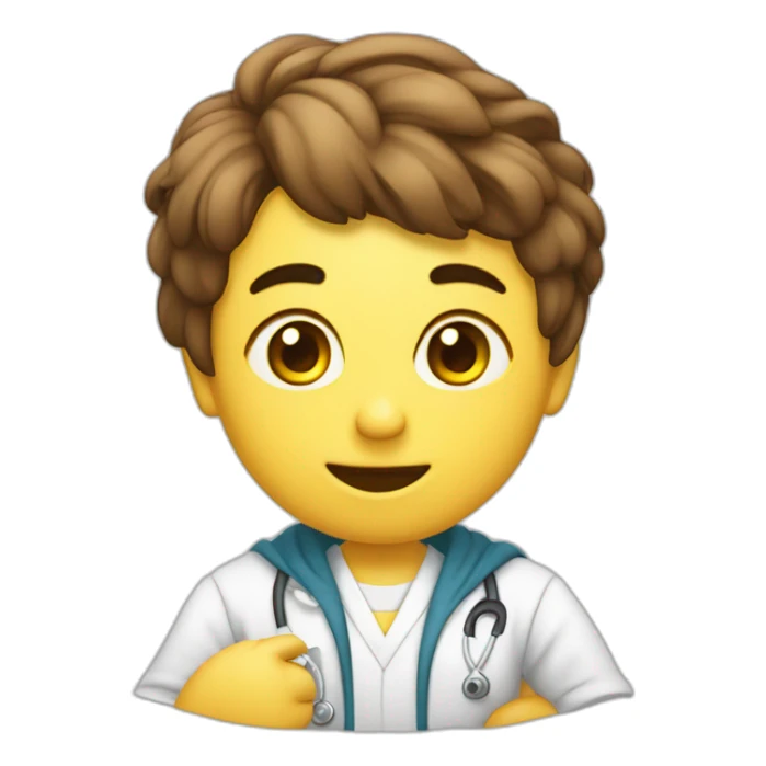 Duki rindiendo un examen sticker