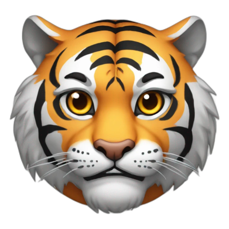Tiger with evil face   jiu jitsu with his arms crossed sticker