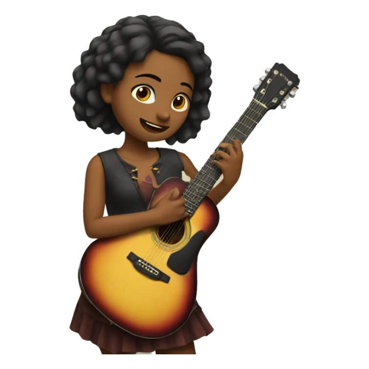 Chivili Girl to guitar sticker