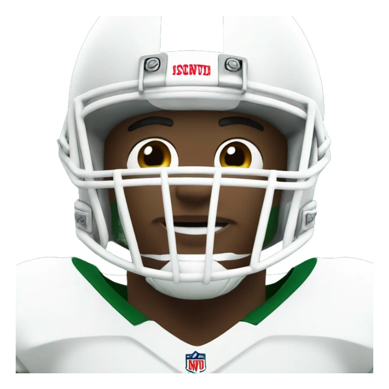 Football player #12 Green and White sticker