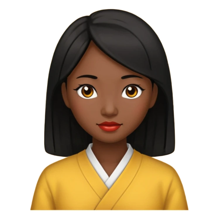 Pelo chino morenita  sticker