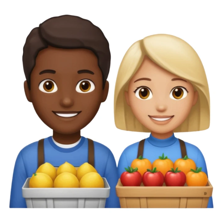 cliente y vendedor sticker