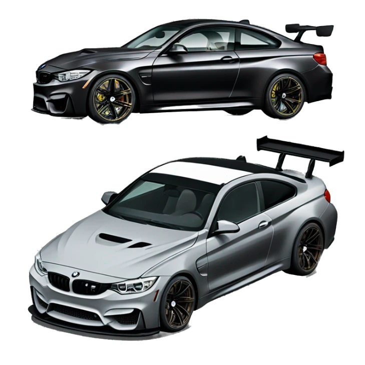 Bmw m4 full carbon with spoiler and drifting sticker