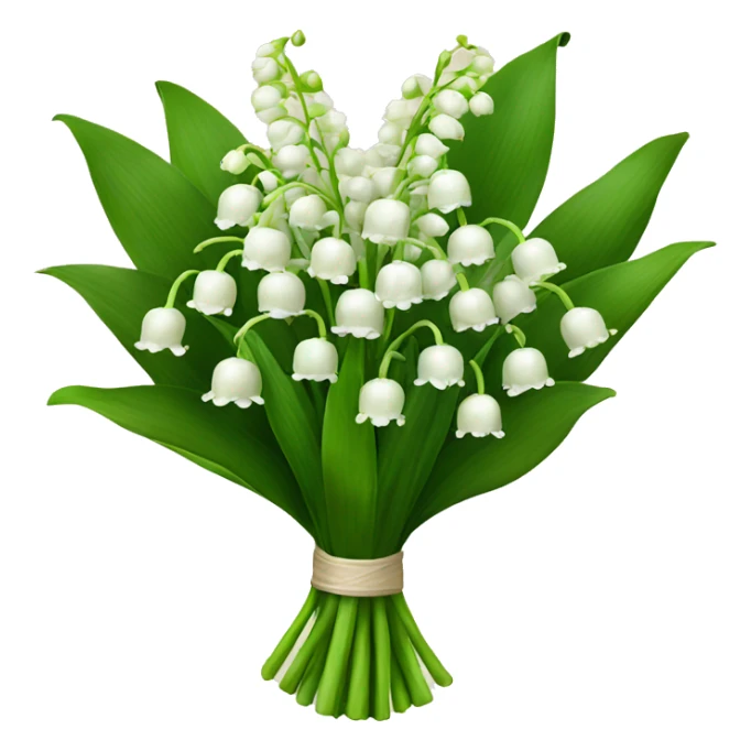 A bouquet of lily of the valley sticker