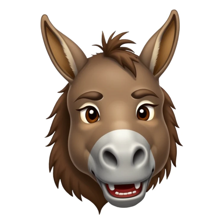 Donkey saying fuck you sticker