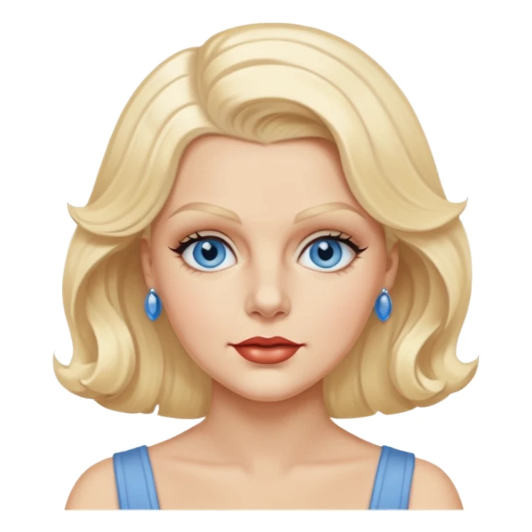 Jean Harlow blue eyes  sticker