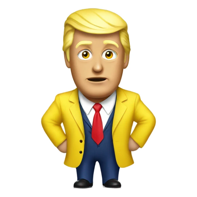 Donald trump wearing a banana suit sticker