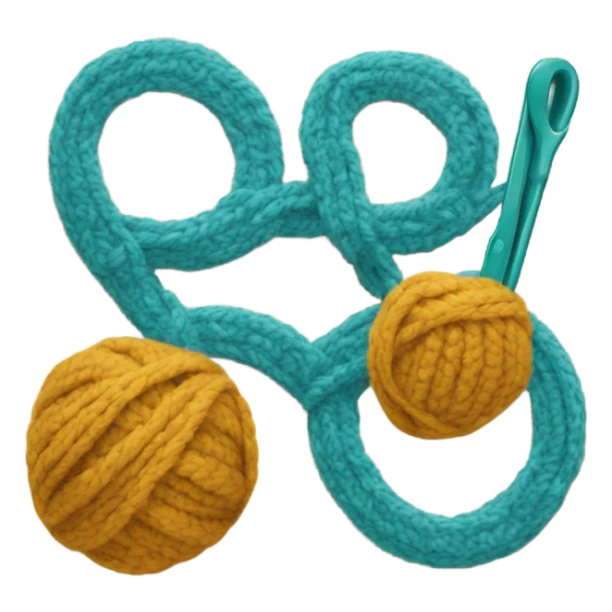 A logo for a crochet business called cozy loops sticker