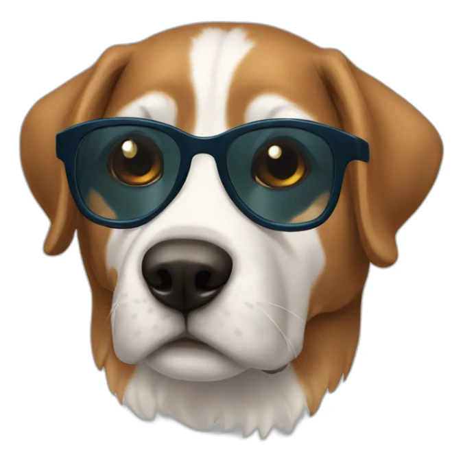Perro lentes sticker