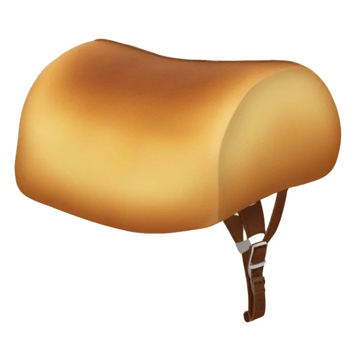 Piece of bread on a horse saddle sticker