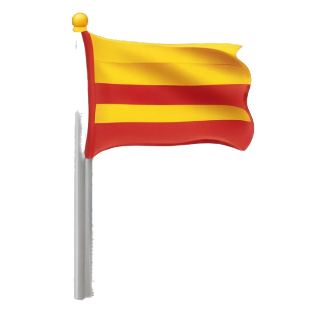 hoz y martillo amarillo en una bandera roja sticker