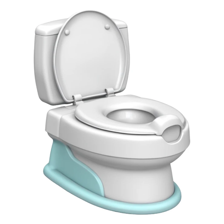 Standard potty trainer for baby without a person on it. sticker