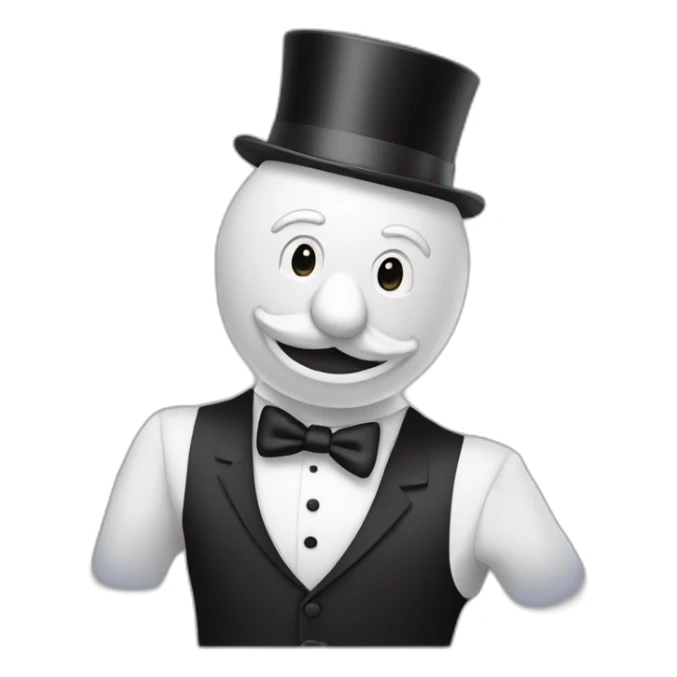 Monopoly man sticker