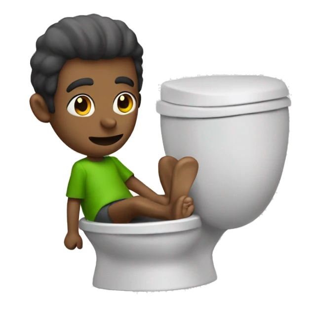 Skibidi toilet man sticker