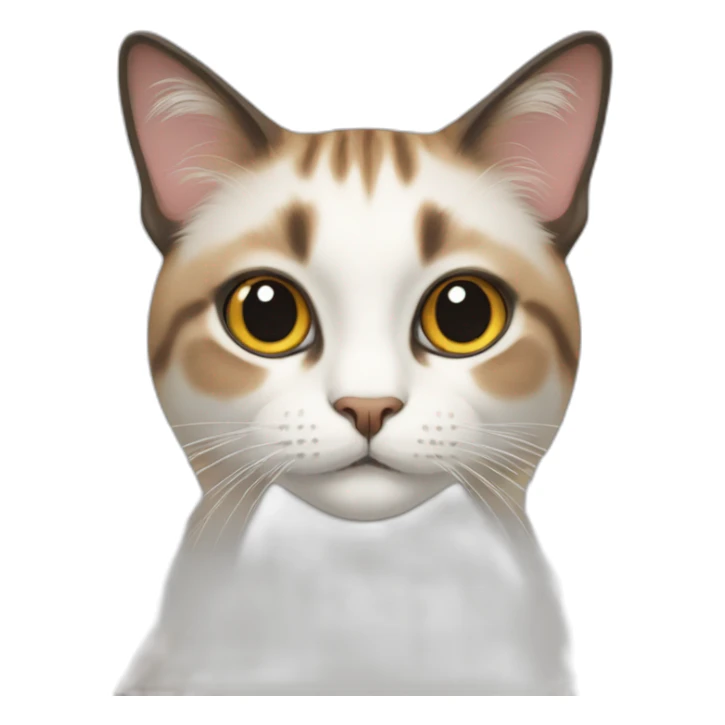 b lulong-hair-cat sticker